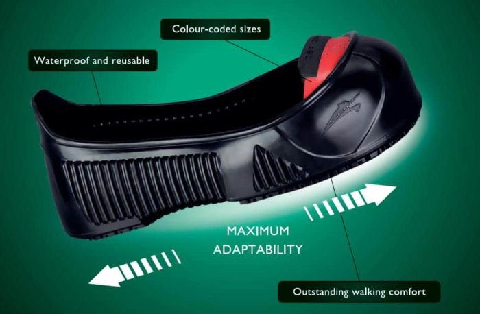 Safety Jogger Total Protect Anti-slip Overshoes with Safety Toe Protection, S-XL, 1 Pair